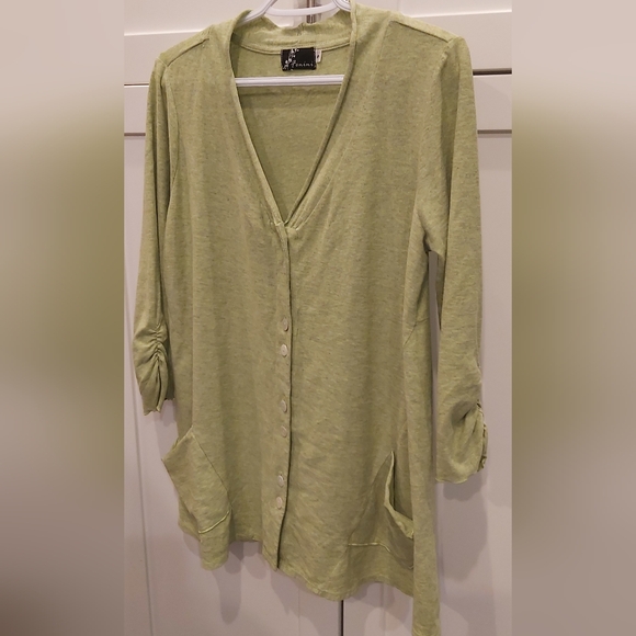 Fenini button front cardigan sweater - Picture 2 of 11